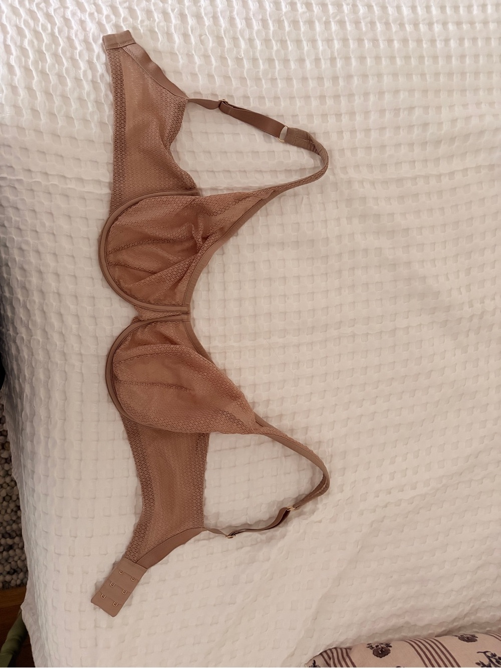 ThirdLove Sheer Modern Mesh Scoop Neck Underwire Bra in Nude